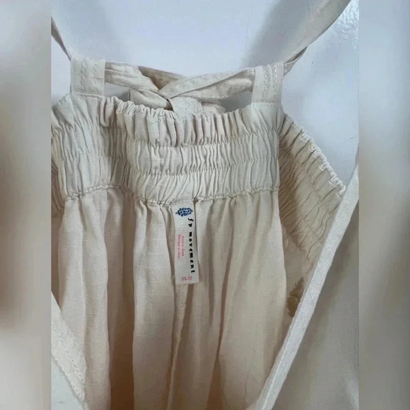 Free People Movement One Piece Split Rock Jumpsuit in Ivory - Picture 3 of 6